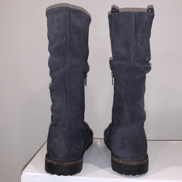 BIRKENSTOCK LUTON HIGH SUEDE GRAPHITE HYDROPHOBIC 36-5L boots suede blue - Picture 5 of 14